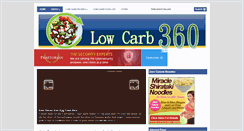 Desktop Screenshot of lowcarb360.com